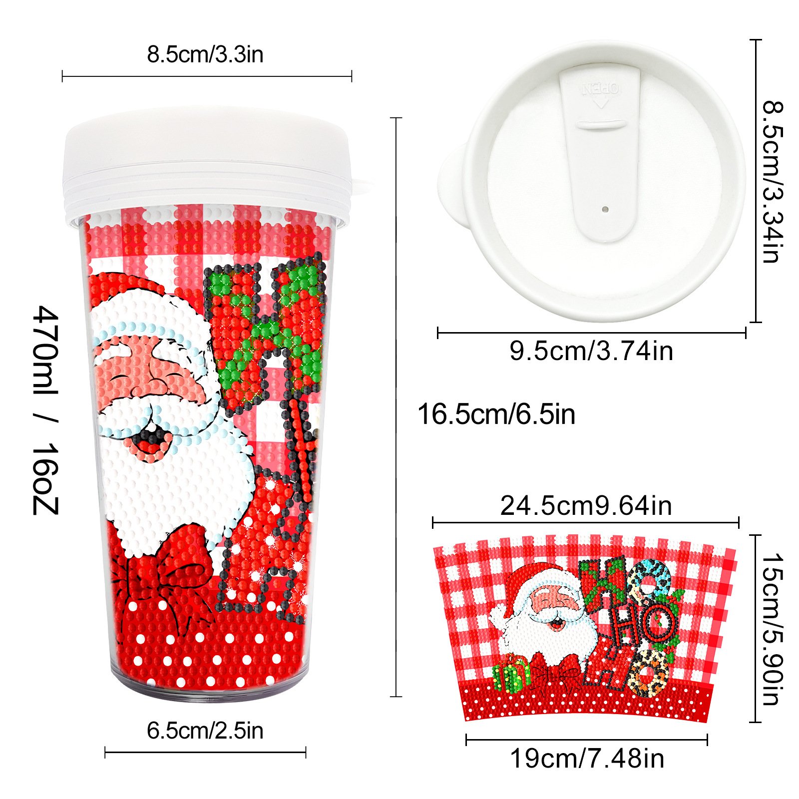 Diamond Painting Cup Diamond Diy Handmade Full Diamond Creative Decoration Wholesale