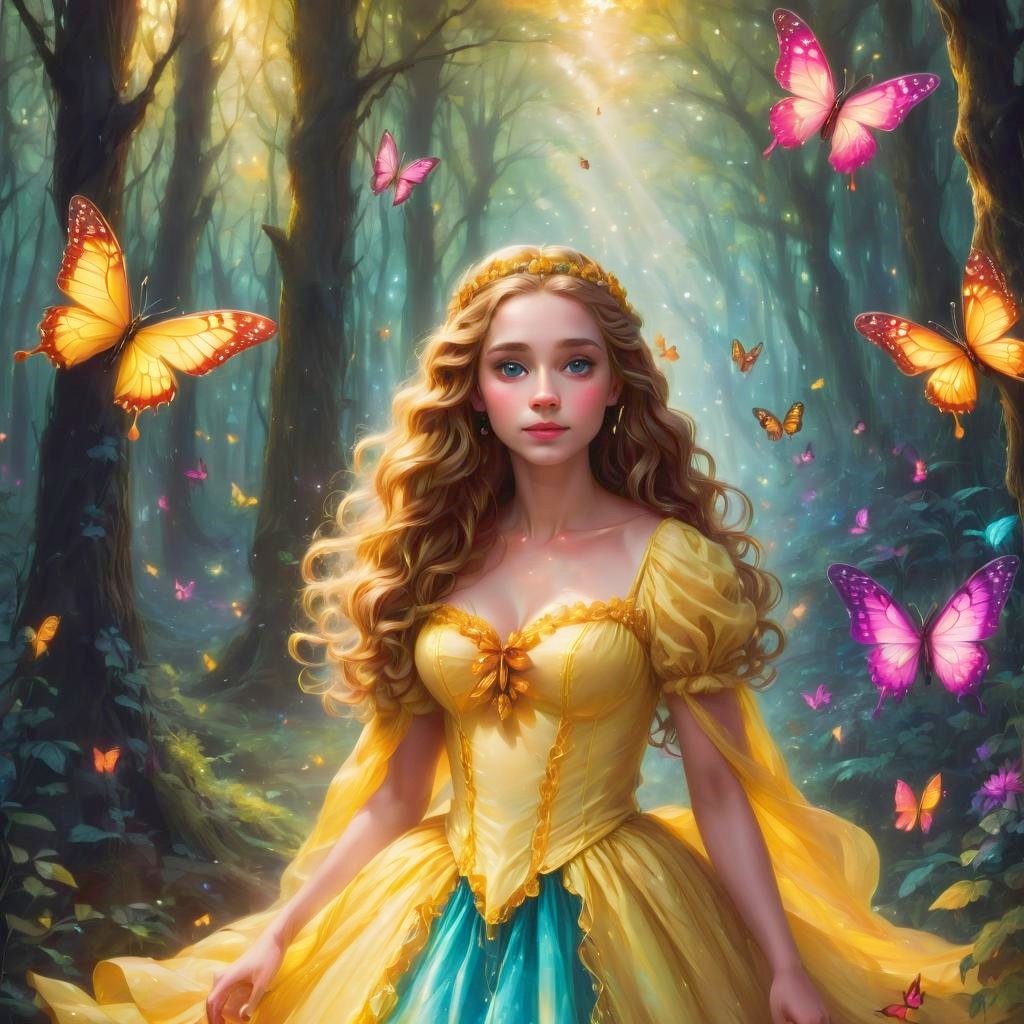 G-89 Butterfly Princess Custom Mosaic Diamond Art Girl's Room Wall Decor Paint DIY 5d Canvas Home Decor Diamond Painting Kits