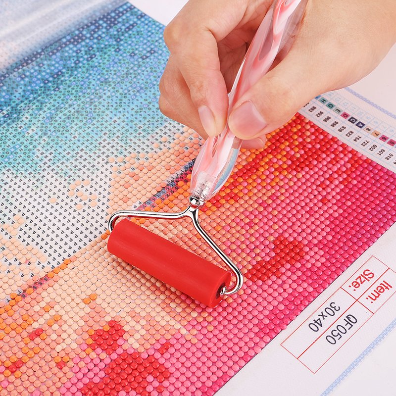 DIY Diamond Painting Point Drill Pen 5d Resin Diamond Painting Pen with Roller Plastic Replaceable Pen Tips
