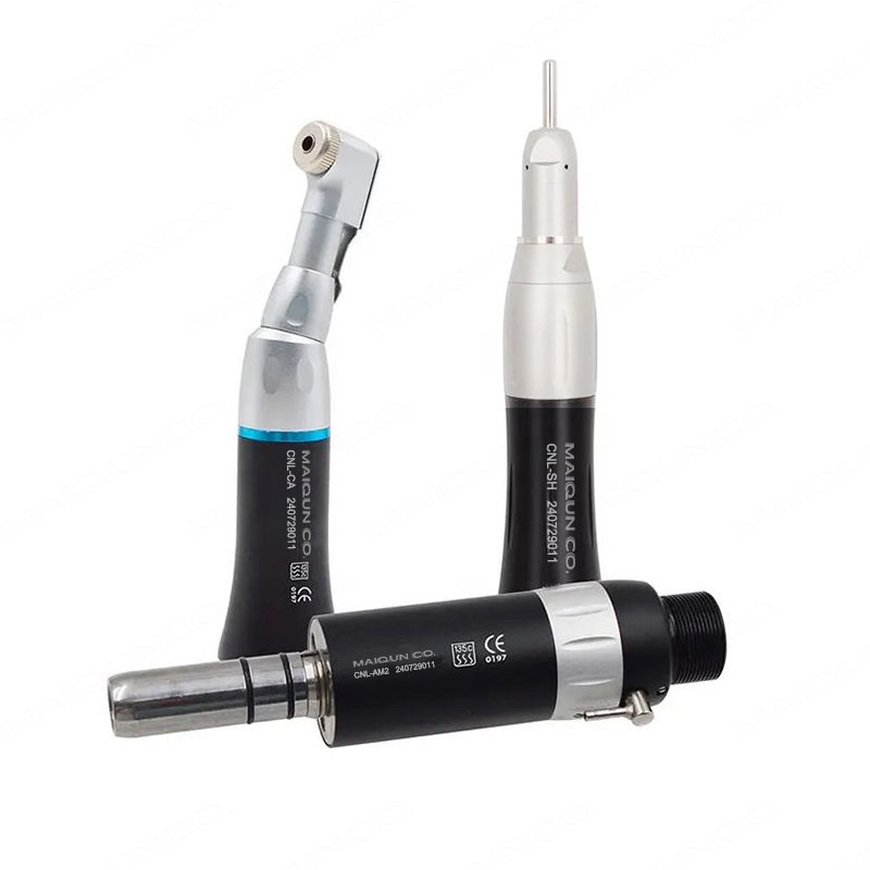 Colorful 203 External Low Speed Handpiece Triple Water Spray Non LED Push Button Air Turbine High Speed Panamax Handpiece Kit