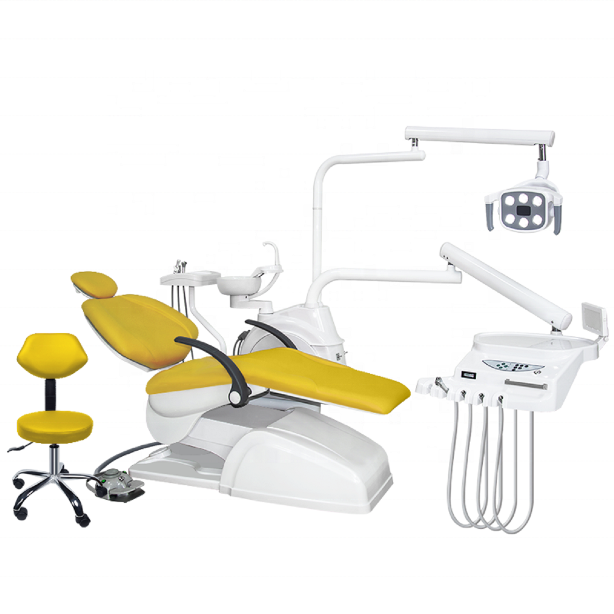 High Quality Electric Portable Dental unit Chair hospital clinic handpiece dental chair with air compressor