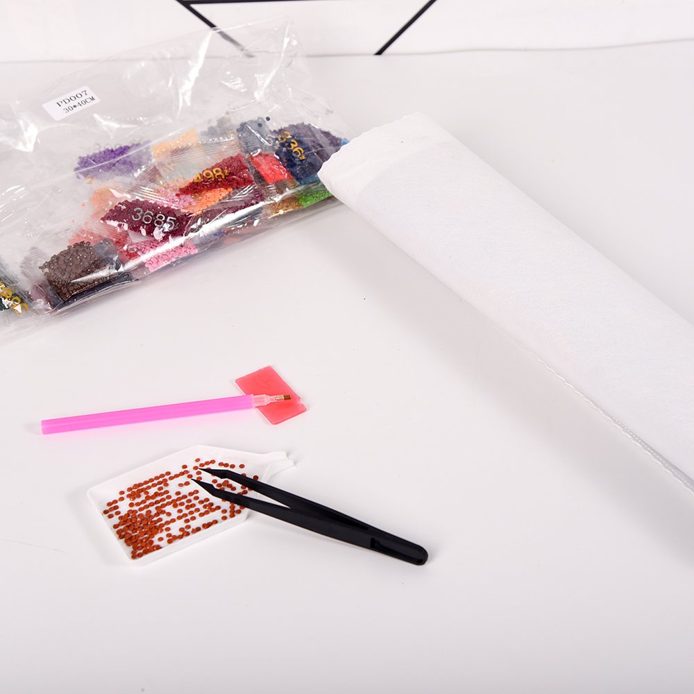 Diy Full Drill Canvas Arts Craft Personal Picture Customized Colorful Flower 5d Diamond Painting Kit for Adults