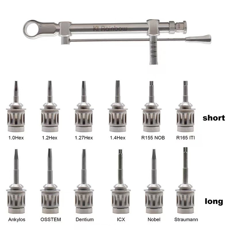 Wholesale Dental Unit Implant Torque Wrench Screwdriver Prosthetic Kit Ratchet Drivers Dentistry Implant Repair Tools