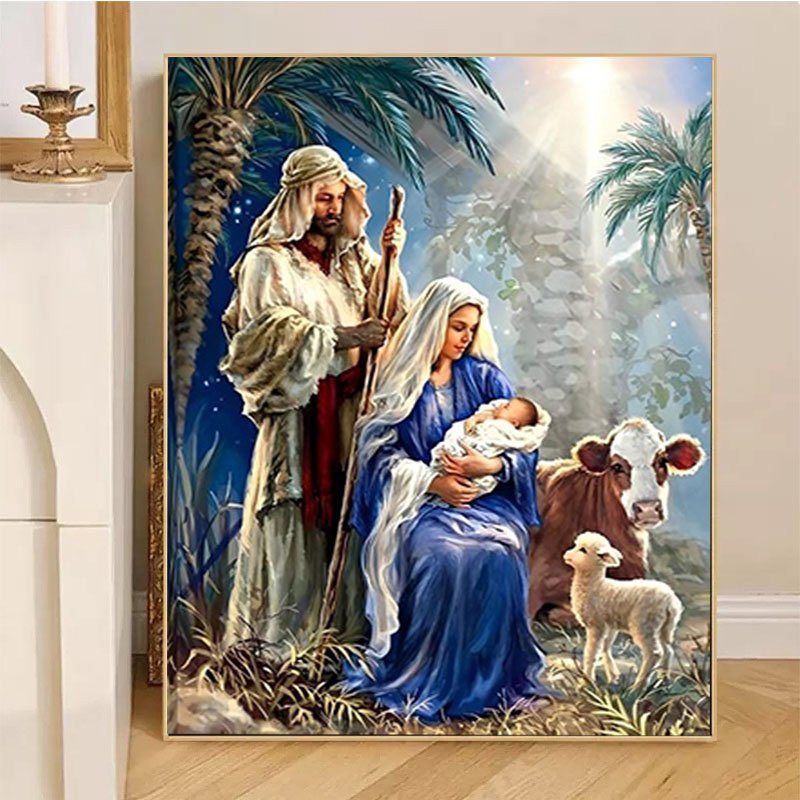 Nativity Scene diamond dot painting Christmas Jesus was Born 5d diy diamond painting accessories Home Wall Decor