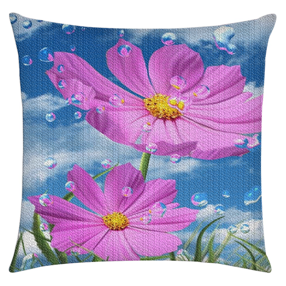 Wholesale Custom 5D Diamond Painting Creative 30*30CM Animal Flowers Scenery Paintings Pillow Case Diy Diamond Painting Pillow