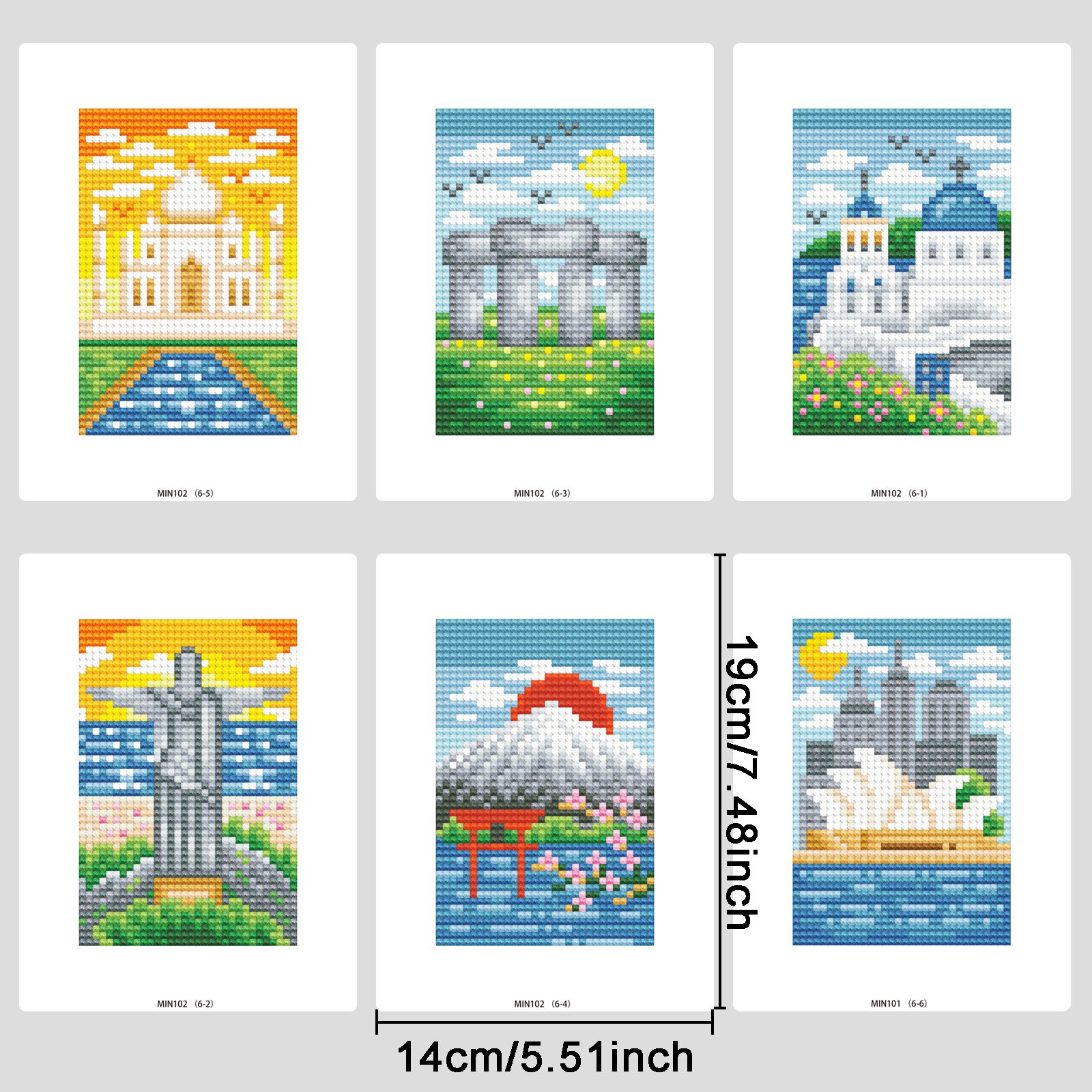 Green Plants Starry Sky 12 Pack Mini Diamond Painting Set Diamond Art Kits for Adults Kids Home Decor