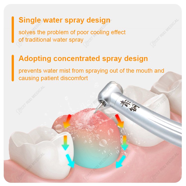 Dental LED Turbine Handpiece Ceramic Bearing High Speed Dental Handpiece Electric Air rotor High Speed Handpiece