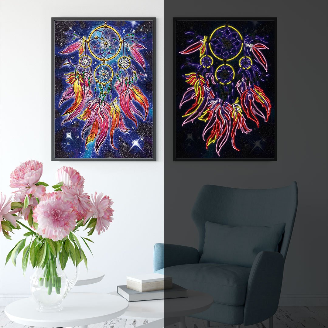 New 5D DIY Diamond Painting Luminous Glow In Night Shiny Special Diamond Painting For Living room