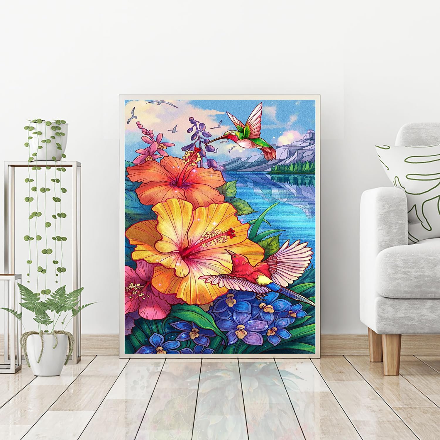 High Quantity diamond painting paisajes crystal painting diamond painting with frame for Wall Art