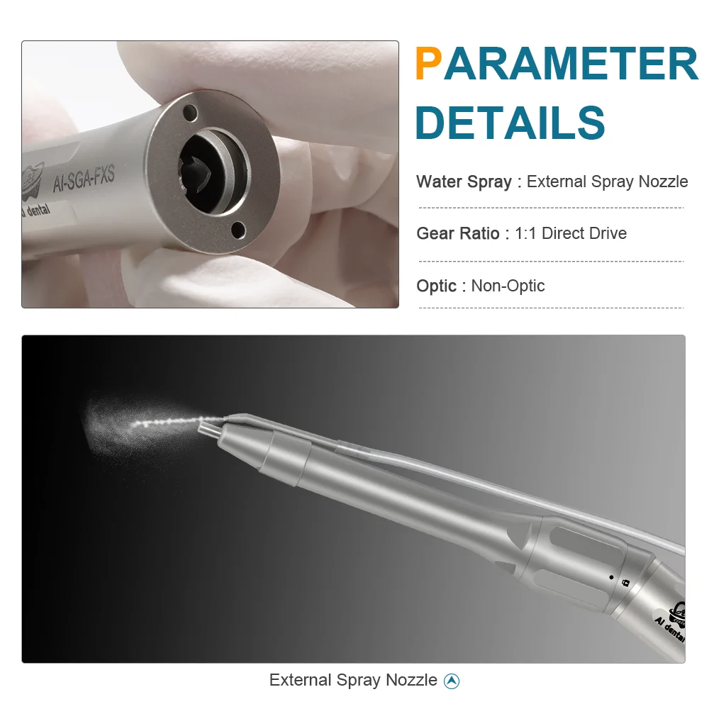 Dental Low Speed 20 Degree Straight Handpiece Surgical Contra Angle Micro Surgery Handpieces FX Series Dental Implant System