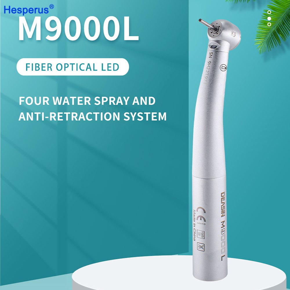 Dental high speed handpiece Fiber Optic LED Turbine Handpiece 8000 /M9000L For KV Quick Coupling dentistry tools
