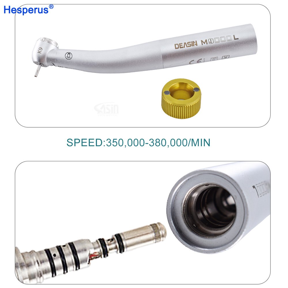 Dental high speed handpiece Fiber Optic LED Turbine Handpiece 8000 /M9000L For KV Quick Coupling dentistry tools