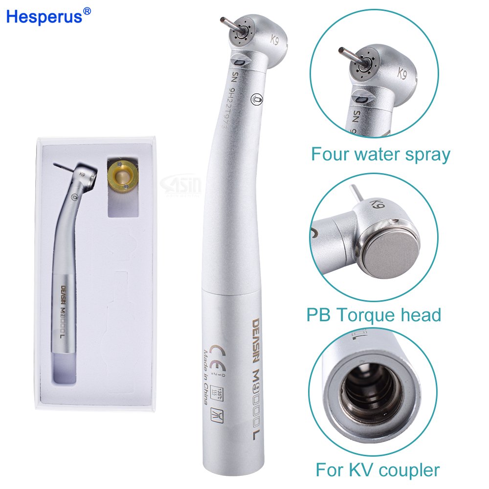 Dental high speed handpiece Fiber Optic LED Turbine Handpiece 8000 /M9000L For KV Quick Coupling dentistry tools