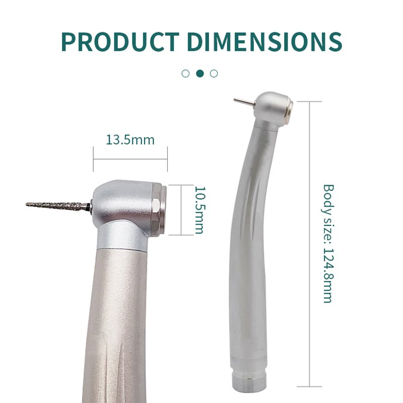 Spot New Products Portable Light Weight Durable Push Botton Stainless Steel High Speed Dental LED Handpiece