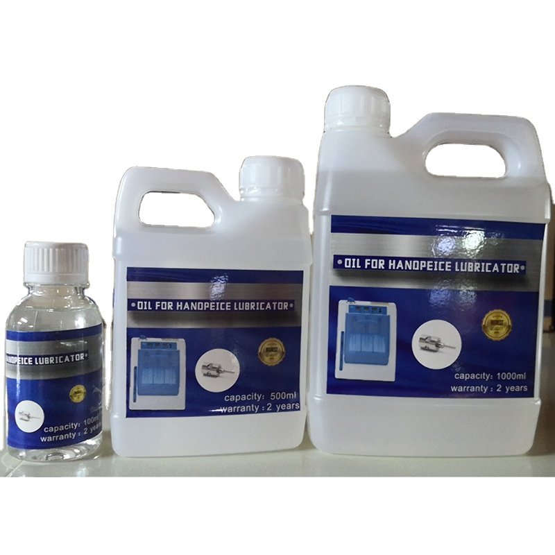 Dental handpiece lubricating oil for cleaning the dental handpiece