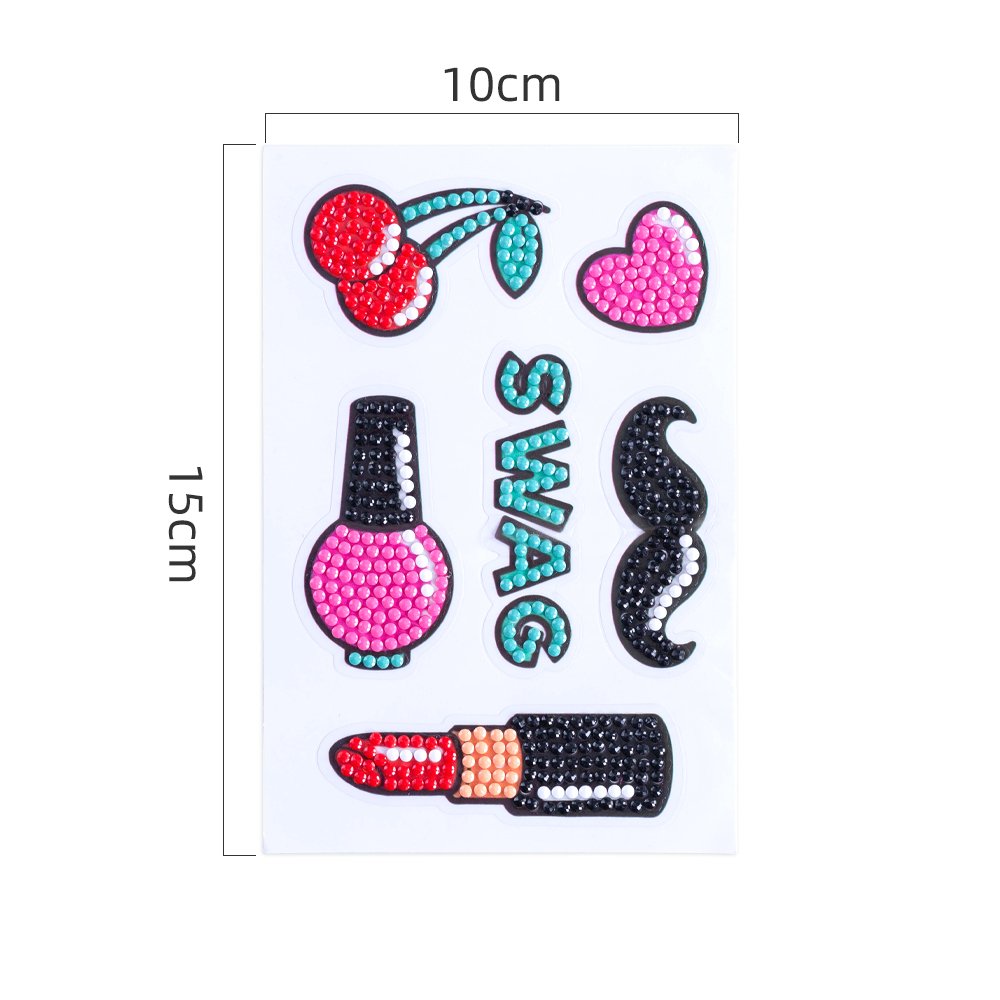 5D Diamond Painting Stickers for Kids and Adults Easy to DIY Creative Diamond Mosaic Sticker Craft by Numbers Kits