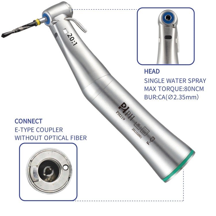 dental implant drill dental equipment contra angle 20:1 reduction speed implant dental handpiece Manufacturer