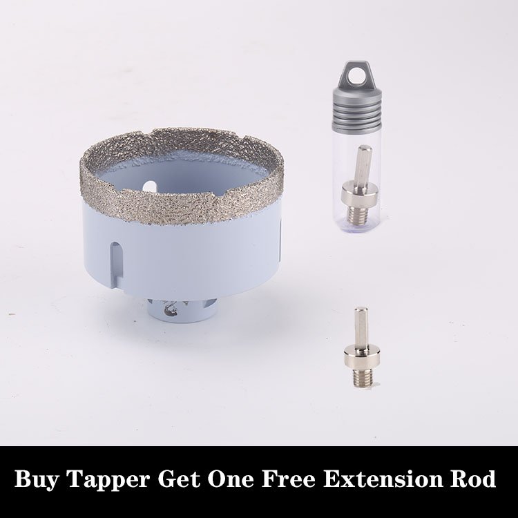 M14 75mm Diamond Vacuum Brazed Drilling Core Bit Set Finger Router For marble ceramic CNC aku drill 800mm drill bit
