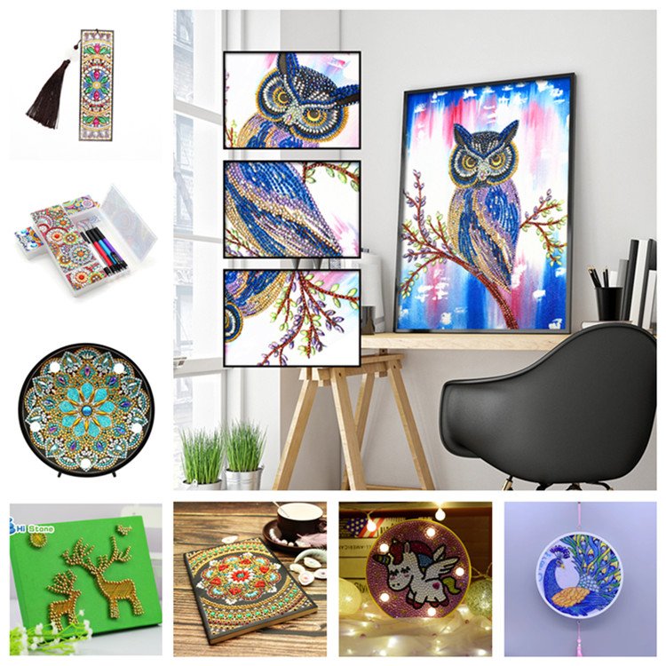 The New DIY 5D Full Diamond Round Home Living Room Decoration Painting Manufacturers Wholesale Diamond Painting Kit