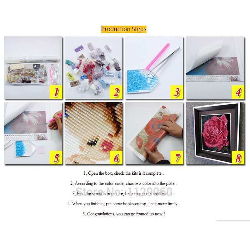 Personalized Custom Diamond Painting Full Square Round Drill Personal Pictures Diamond Mosaic Paintings Custom Gifts