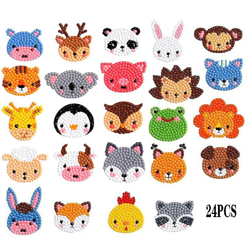 2021 The new hot children's diamond paint 5d feel free to stick DIY diamond stickers dot diamond stickers