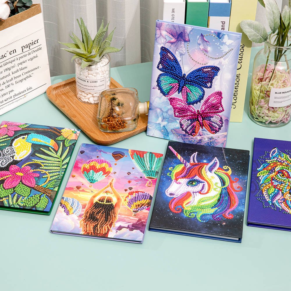 DIY Special Shaped Diamond Painting Office Notebook Cross Stitch Diamond Mosaic Embroidery Sketchbook Drawing Book Gift