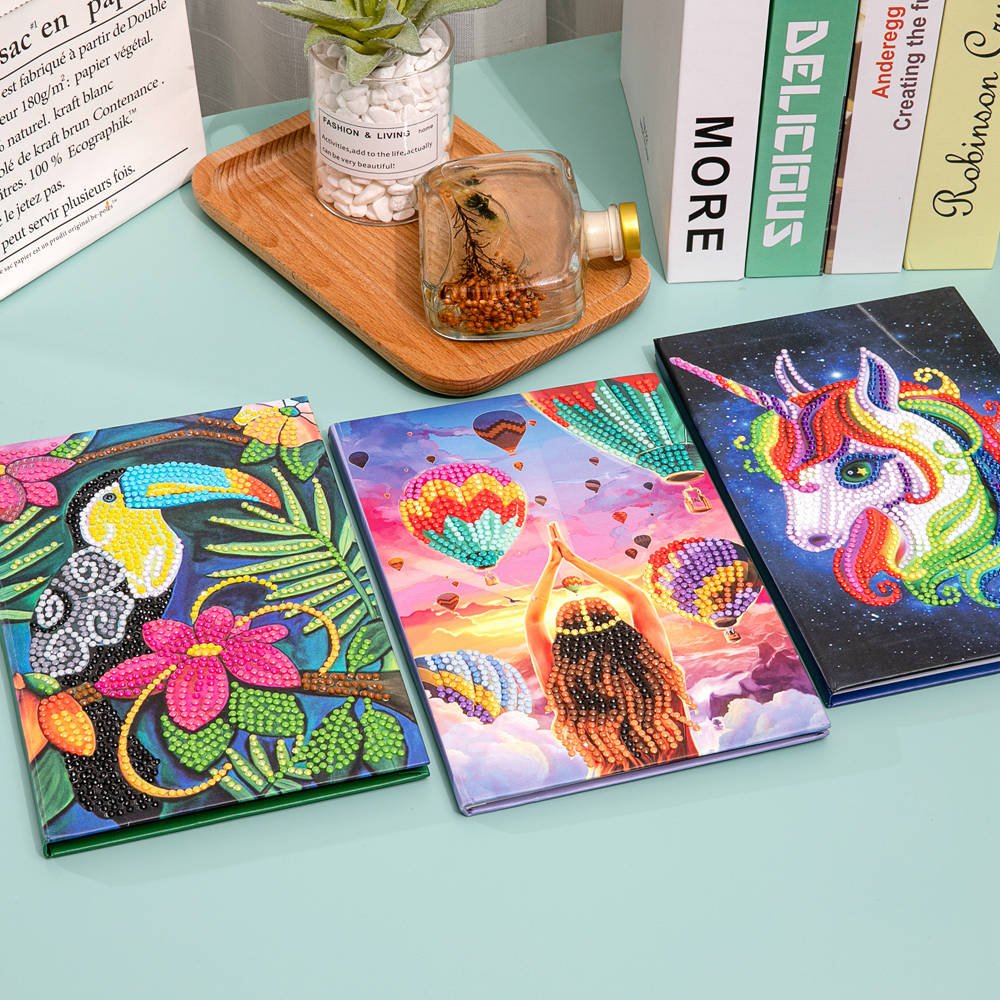 DIY Special Shaped Diamond Painting Office Notebook Cross Stitch Diamond Mosaic Embroidery Sketchbook Drawing Book Gift