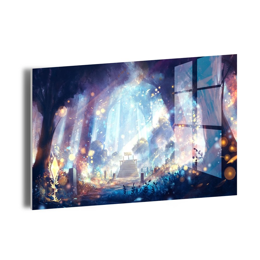R-dp001 Wholesale Custom Glitter Lint Canvas Wall Art Printing 5d Landscape Diamond Painting Kit