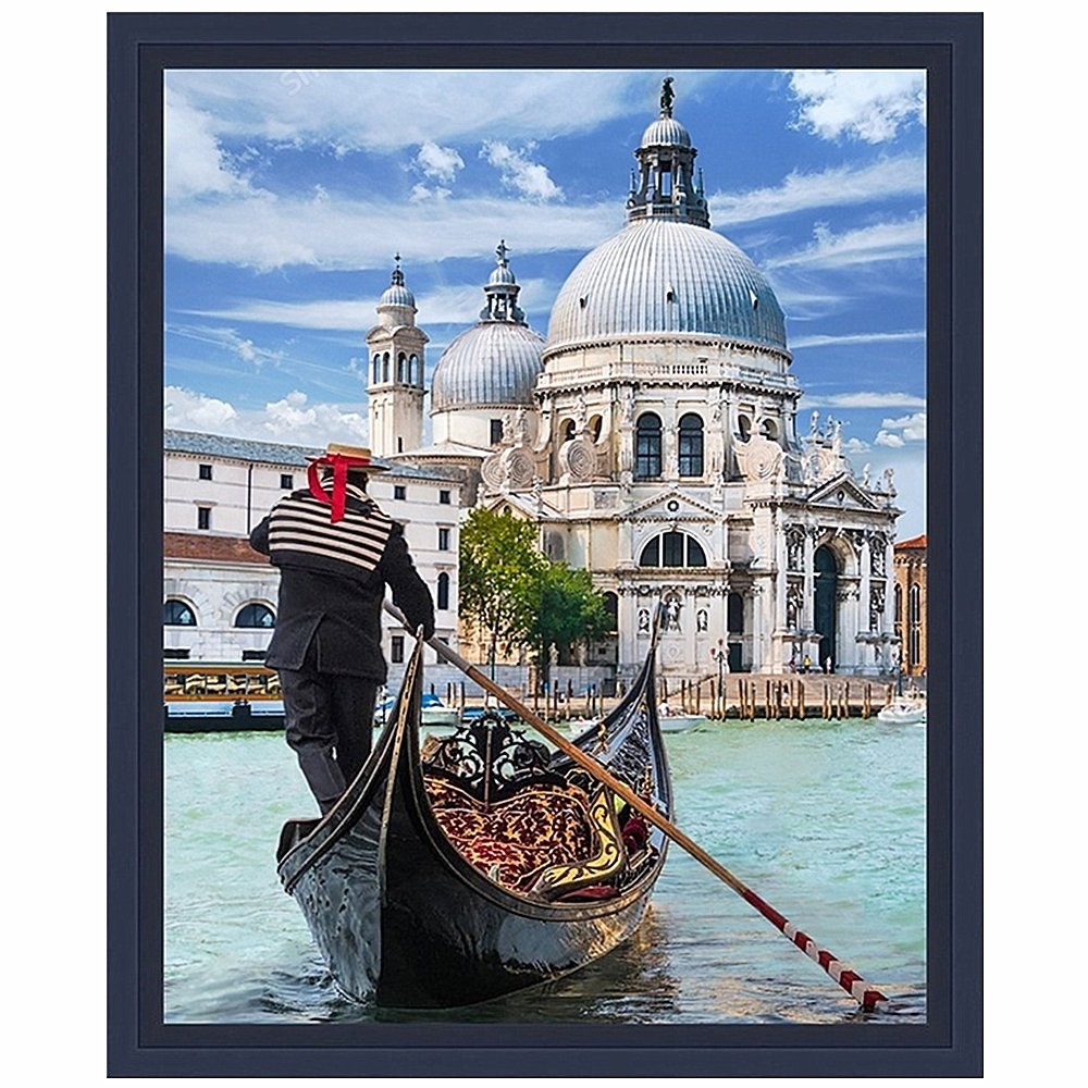 Venice Boat Diamond Painting Kit DIY 5D Cityscape Diamond Picture Full Round Rhinestone Painting Kit