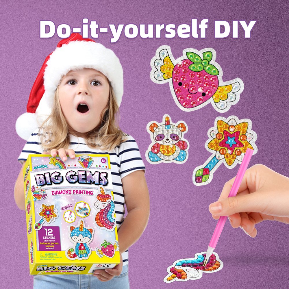 Hot Sale Diamond Painting Stickers Kits Painting Craft Kit For Children Diy Diamond Rhinestone Art