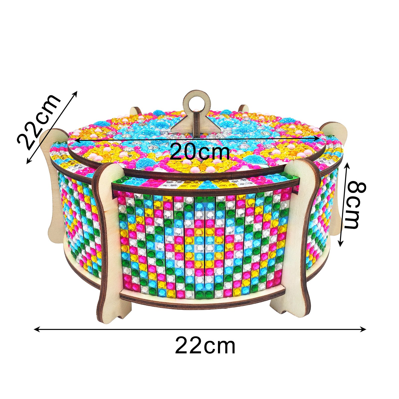 Special Shaped Crystal Rings Necklace Bracelet Gift Case DIY Diamond Art Painting Jewelry Storage Box