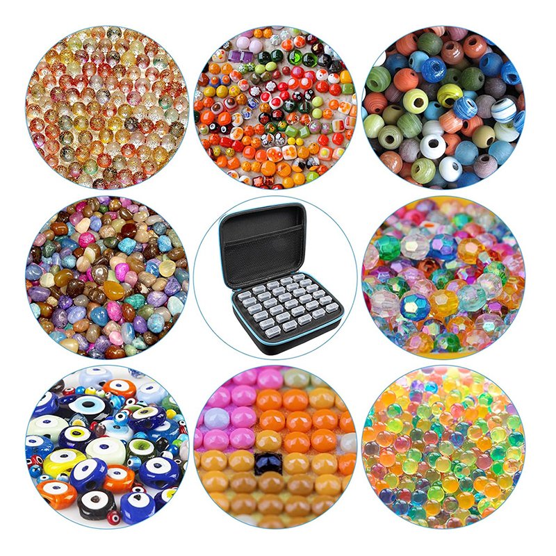 2024 New 5D Diamond Painting Kit Multi-Function Seal Dot Drill Pen Convenient Storage Bag Modern Home DIY Wall Art Plastic Tray