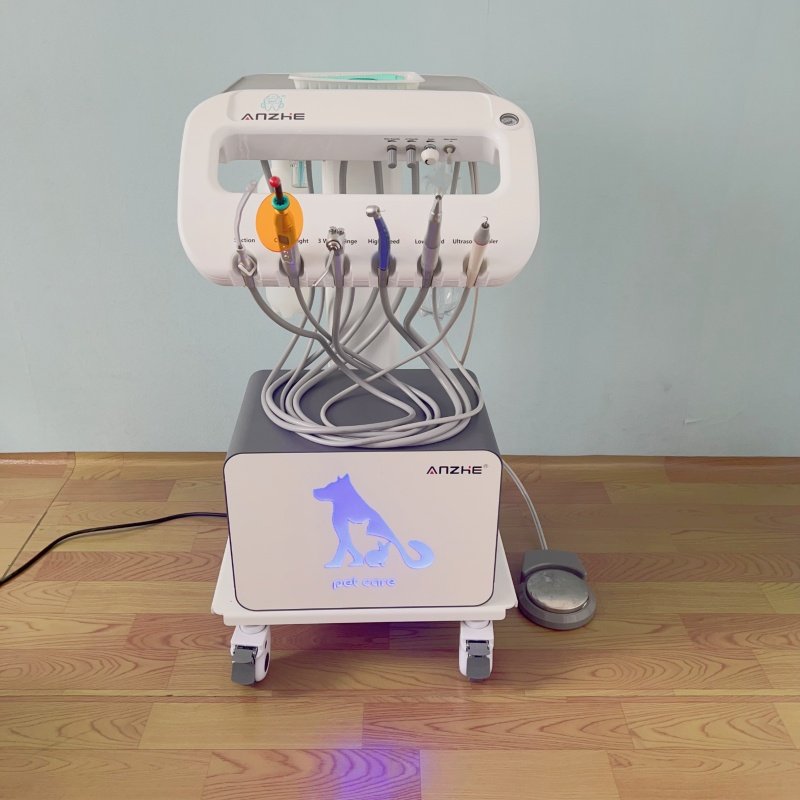Pet use portable dental treatment machine unique design vet mobile dental trolley custom veterinary dental workstation