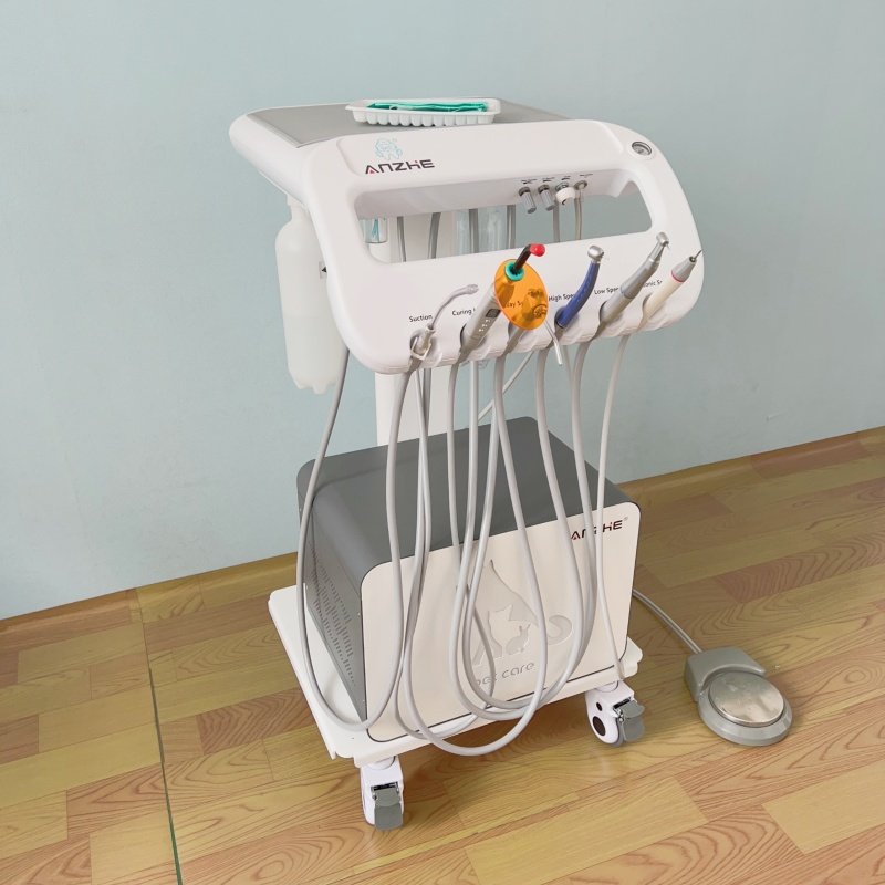 Pet use portable dental treatment machine unique design vet mobile dental trolley custom veterinary dental workstation