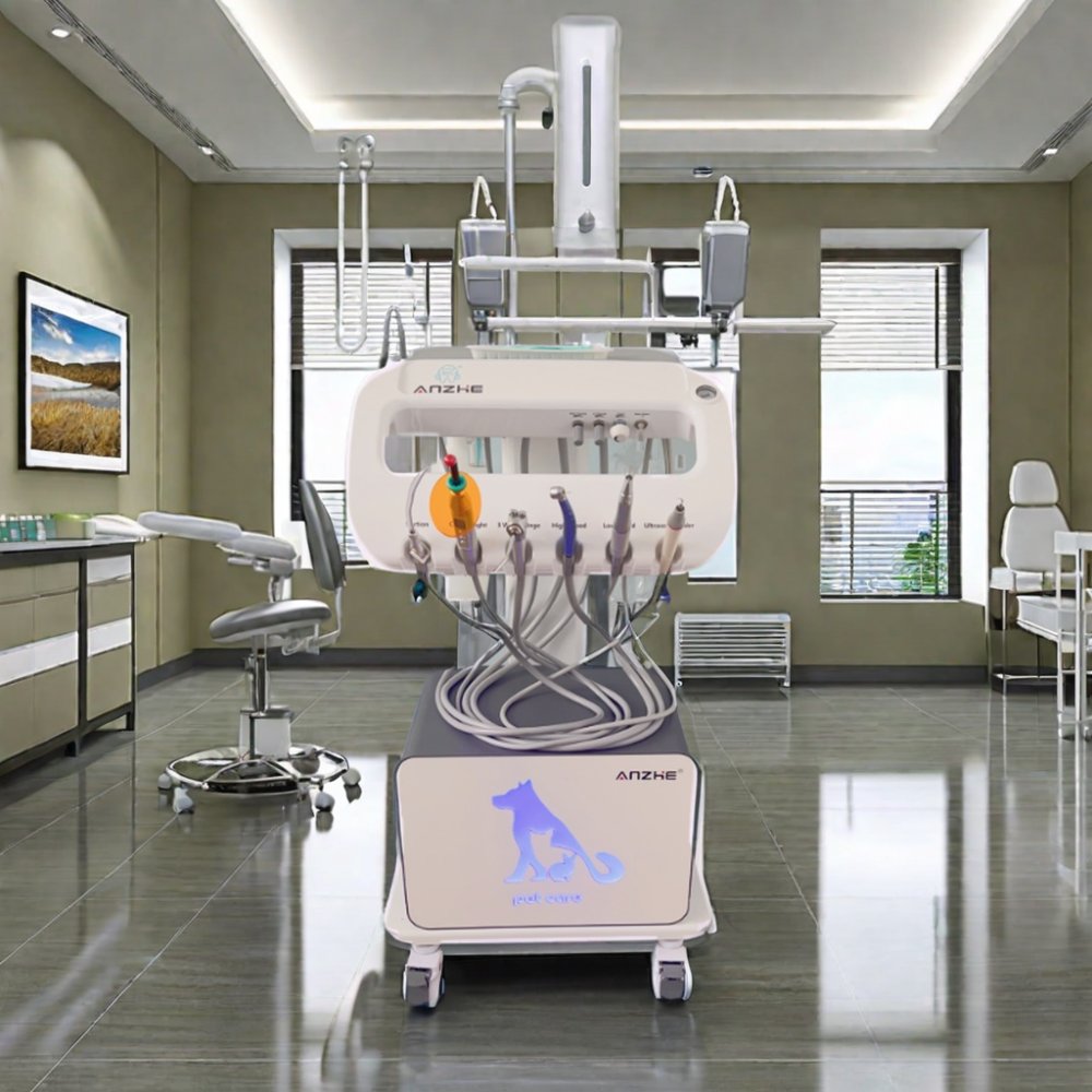Pet use portable dental treatment machine unique design vet mobile dental trolley custom veterinary dental workstation