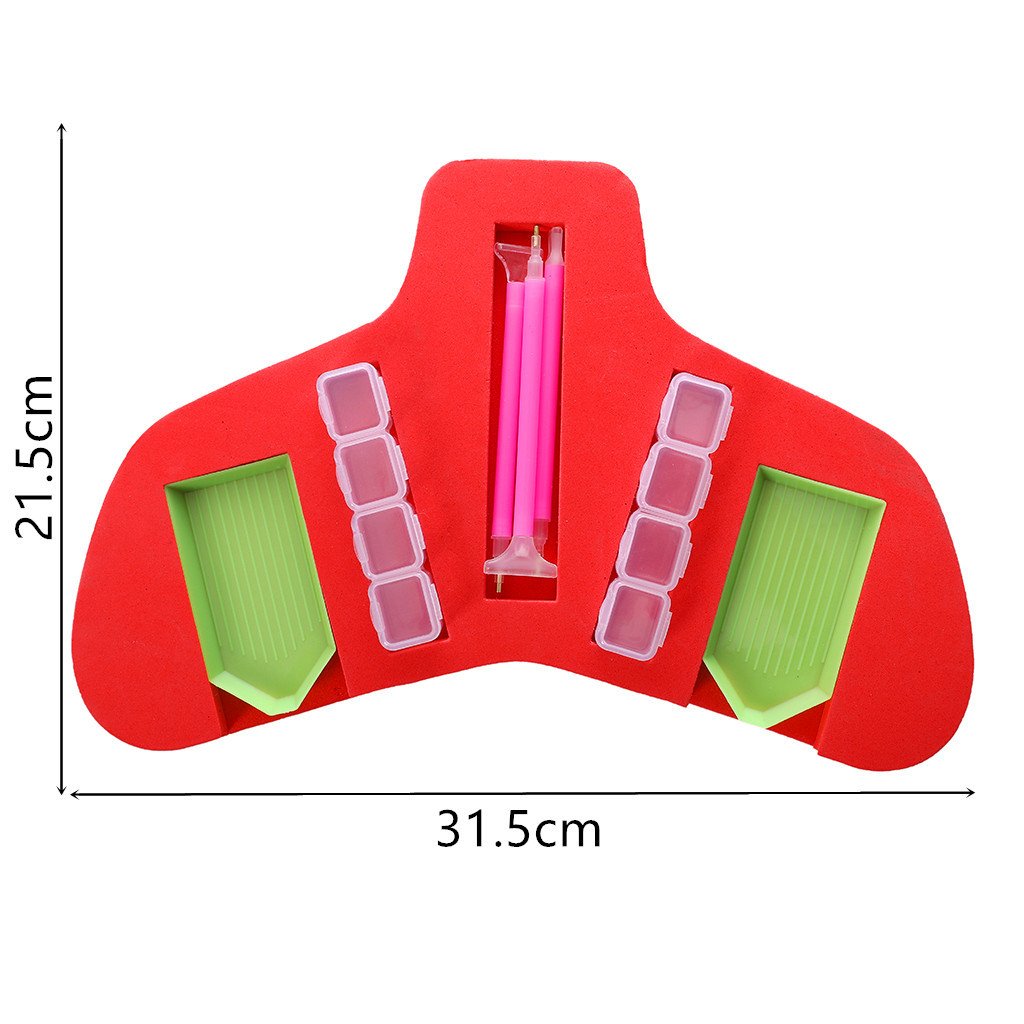 New Storage Sponge Plate DIY Diamond Painting Tools Accessories Clay Pen Tray Organizer Handpainted Art Featuring Still Life