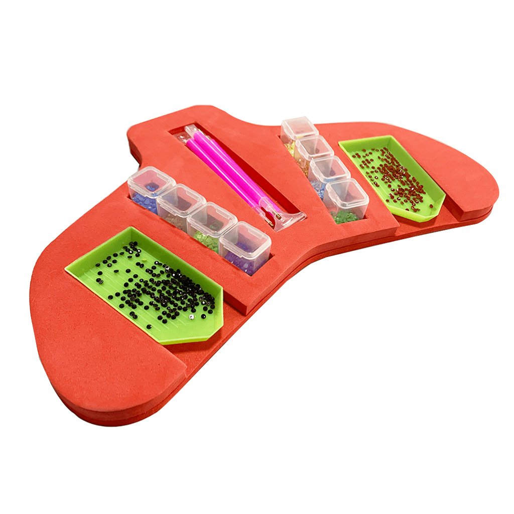 New Storage Sponge Plate DIY Diamond Painting Tools Accessories Clay Pen Tray Organizer Handpainted Art Featuring Still Life