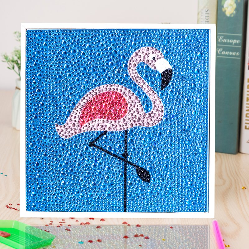 R-SLK001-012 Cute Unicorn Home Decor Paintings Canvas Picture Printing Framed Diamond Painting For Kids