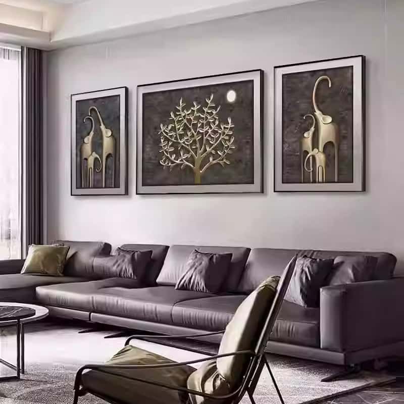 Modern Living Room Decoration HD Print Crystal Porcelain Diamond Painting animal Wall Hanging Art Mural