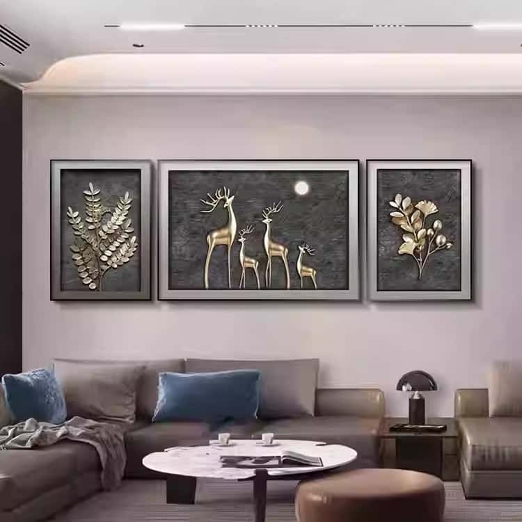 Modern Living Room Decoration HD Print Crystal Porcelain Diamond Painting animal Wall Hanging Art Mural