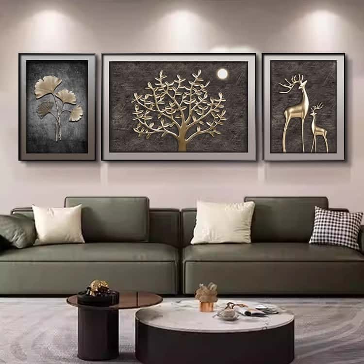 Modern Living Room Decoration HD Print Crystal Porcelain Diamond Painting animal Wall Hanging Art Mural