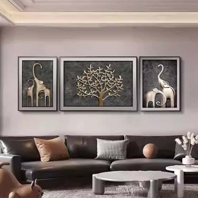 Modern Living Room Decoration HD Print Crystal Porcelain Diamond Painting animal Wall Hanging Art Mural