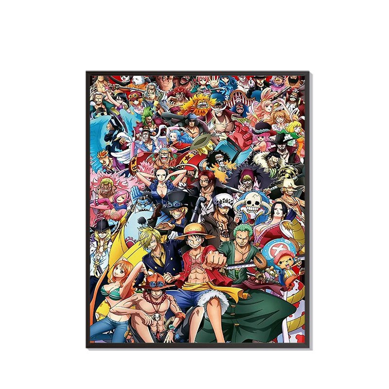 DIY 5D Full Diamond Mosaic Canvas Painting Kits Classic Style Japanese Anime Wall Art Print Home Decor