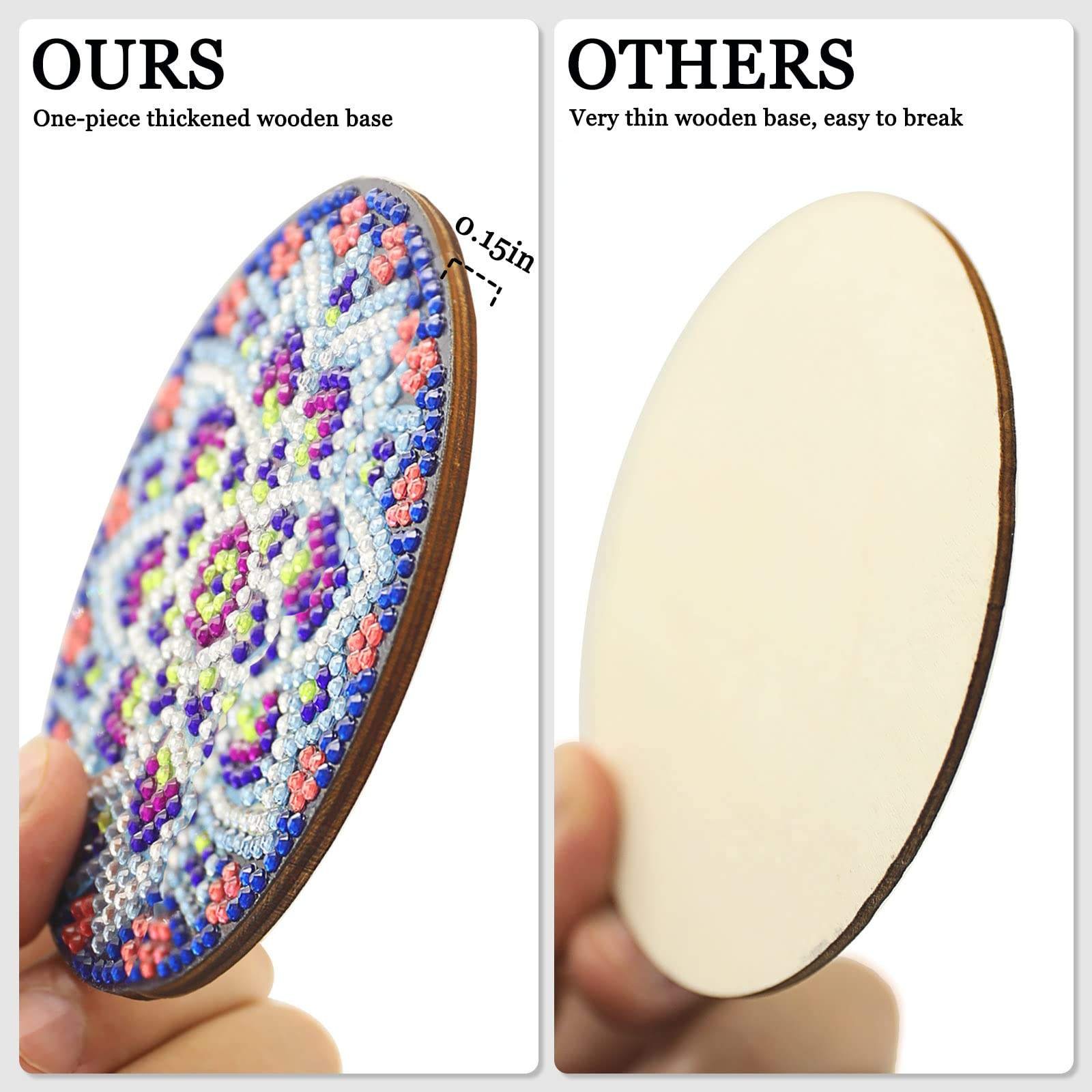 Diy Diamond Painting Coaster Mandala Drink Cup Cushion Non-slip Table Placemat Insulation Pad Kitchen Accessories