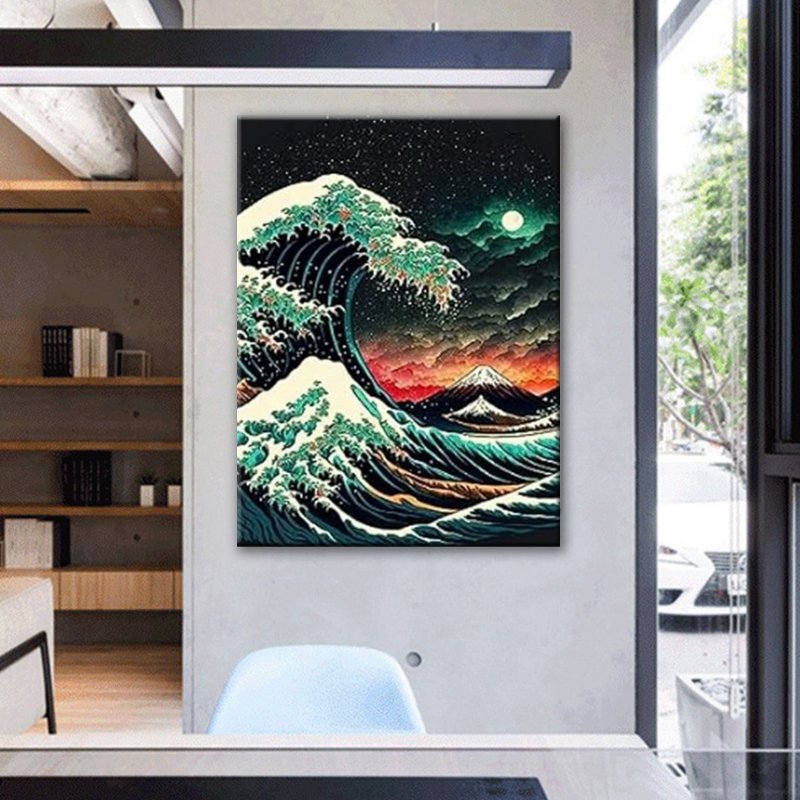 Wholesale 5d Diamond Painting Kit for Adults Mountains and Seas, Waves Ab Diamond Rhinestone Gem Handmade Best Gifts Room Decor