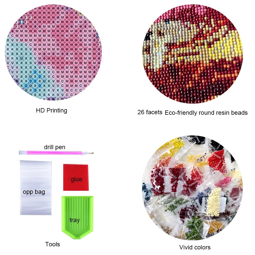 3d puzzle majestic king lion round resin full drills diamond mosaic painting for adults