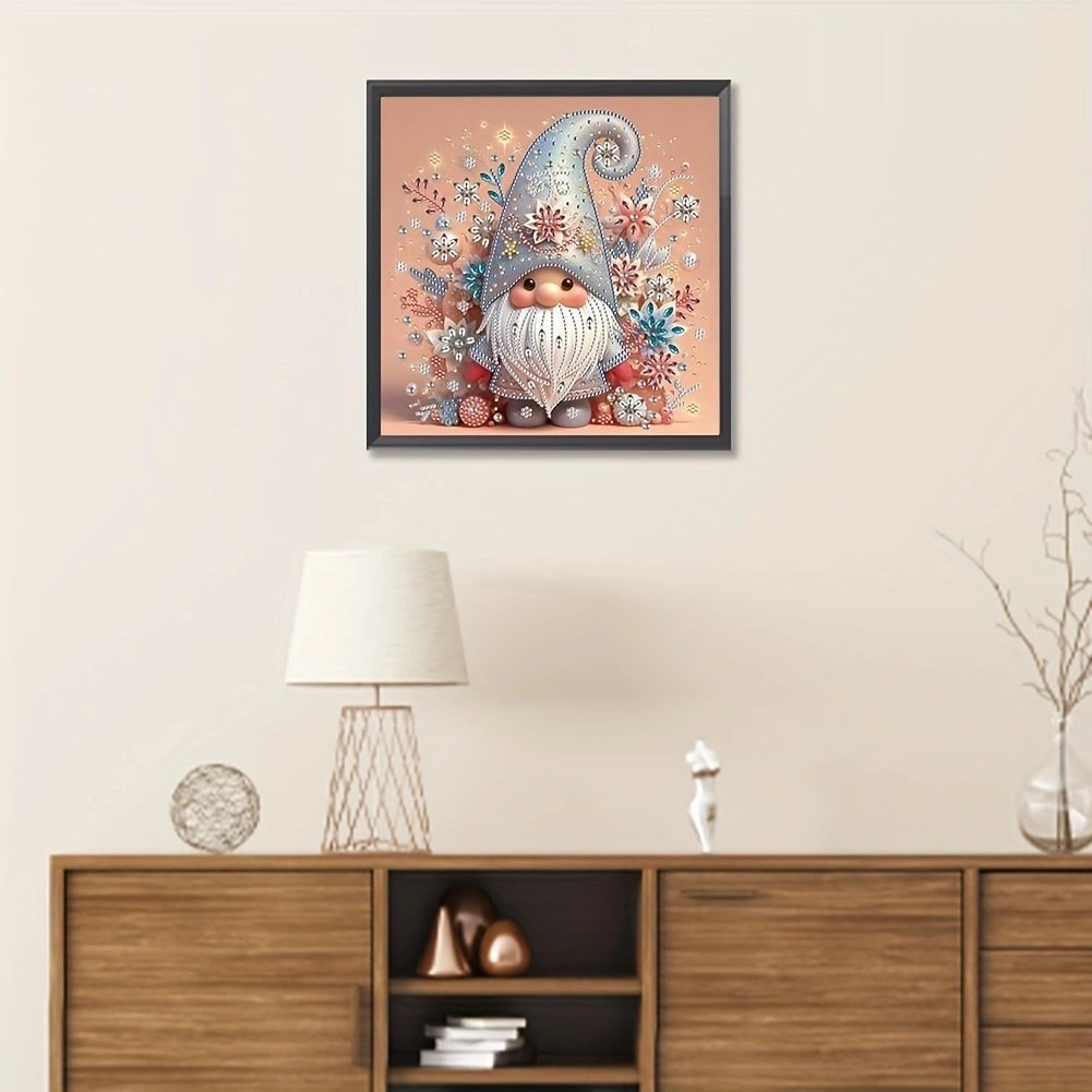 Christmas 5D Handpainted Santa Claus Diamond Painting Frameless Special Shaped Acrylic DIY Wall Decor Diamond Painting