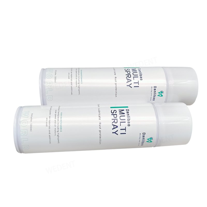 Dental Handpiece Lubricating Oil Spray Push Button 500ML Cleaning & Lubricant Oil Spray for Handpiece Maintenance Lubricating