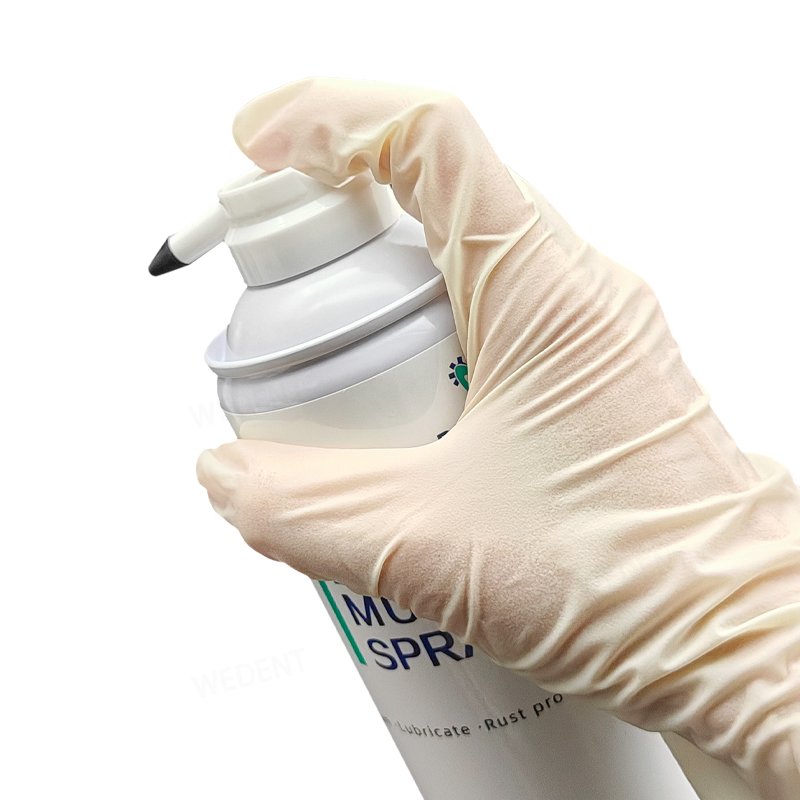 Dental Handpiece Lubricating Oil Spray Push Button 500ML Cleaning & Lubricant Oil Spray for Handpiece Maintenance Lubricating