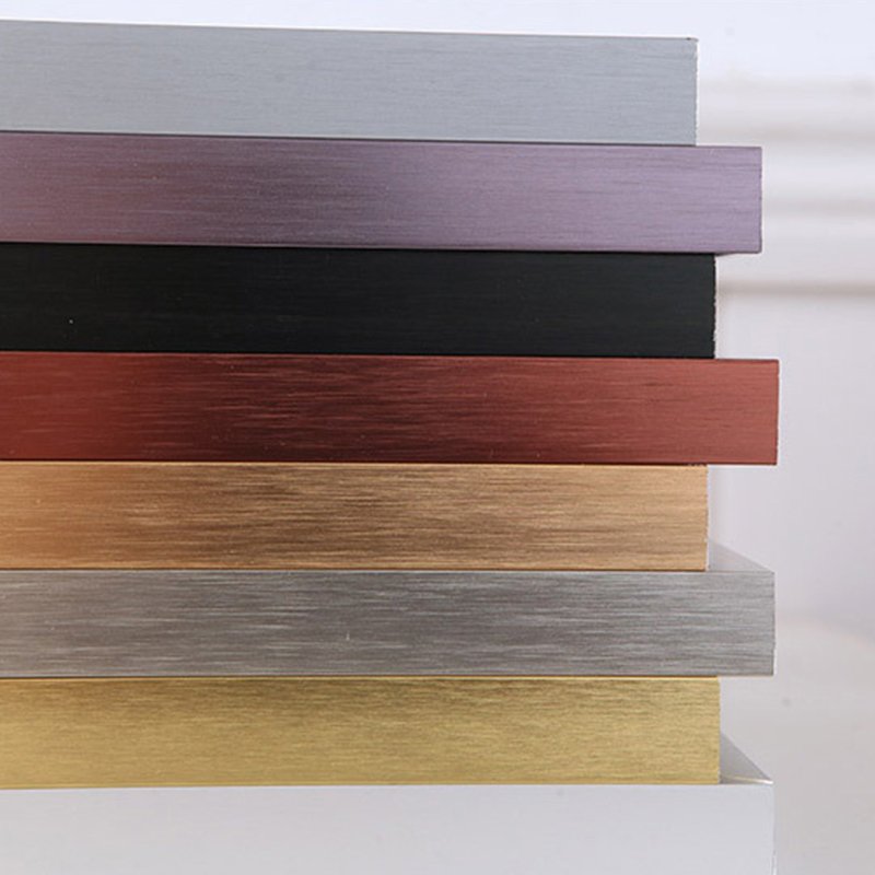 Wholesale Custom Brushed Gold And Silver High-grade Wall Metal Wrought Iron Aluminum Frame